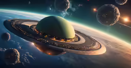 an image of a very nice looking ship in the outer galaxy