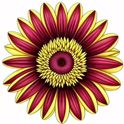 red and yellow flower on white background,a close up of a red and yellow flower