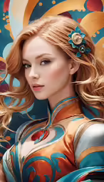 a beautiful young woman wearing a blue dress