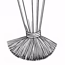 an image of a drawing of the end of a brush