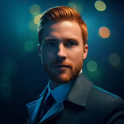 there is a man in a suit and tie looking at the camera
