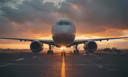a large plane is about to take off from the runway