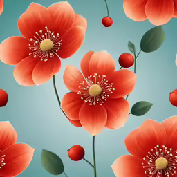 flowers are shown on this image, and one is orange