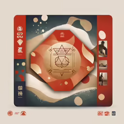 the cover of the new cd featuring an artistic image