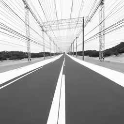 this is an image of a deserted highway