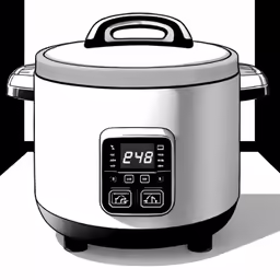 an illustration of a crock pot on the counter top