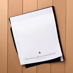 a piece of paper attached to the side of a wall
