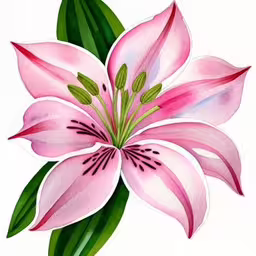 a beautiful pink flower is shown on a white background