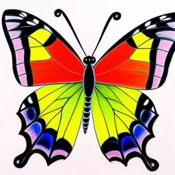 a colorful butterfly painted with different colors,this is a colorful butterfly that