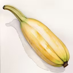 a banana is shown with a piece of paper,a banana is on a piece of white paper