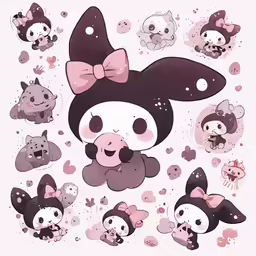 various types of animal stickers