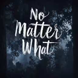 the word no matter what written by hand