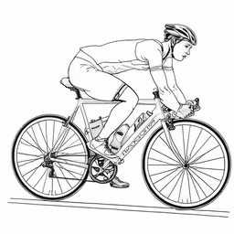a cyclist in a bicycle race