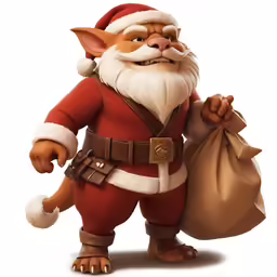 a digital drawing of a christmas santa clause