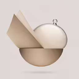 a piece of concrete that is floating out of the bowl