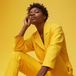 an image of a person in yellow