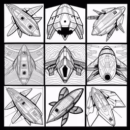 the four different planes are depicted in this drawing