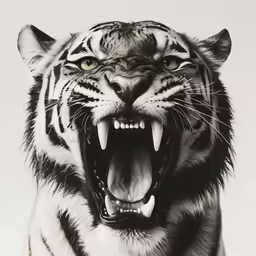 a close up of an animal with open mouth