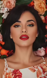 the image of a woman is featured in this digital painting
