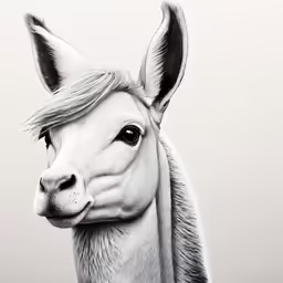 an animal with a hair piece on its head