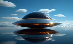 a futuristic floating house on top of the ocean