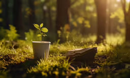 a plant that is growing from a pot