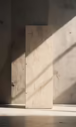 the back end of an empty room with concrete blocks