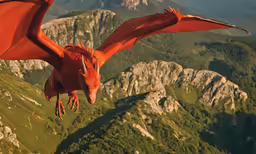 a bird that is in the air with wings