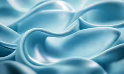 some blue curves on an ice cream background