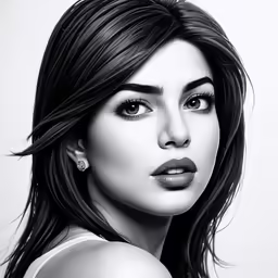 a beautiful woman with makeup and lipstick