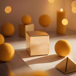 two oranges sit near one another on the floor