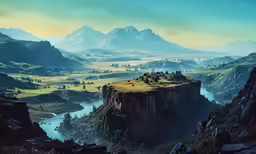 an image of a view of some mountains