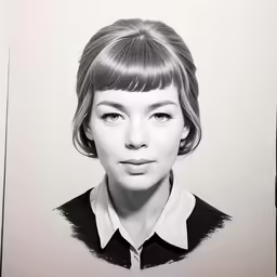 the portrait of a woman wearing a shirt and tie
