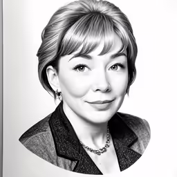 an old photo of the face of a lady