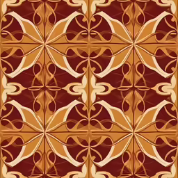 an orange brown and white pattern with circles