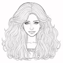 the character avatar of a girl with curly hair