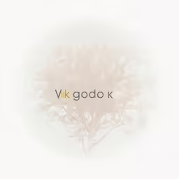the words vik godo are written on a tree