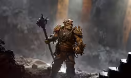 an animated fantasy action figure is posed for a photo