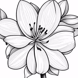 a flower that is black and white,a black and white drawing of a flower