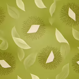 green leaves on a green background