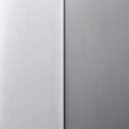 closeup of one white surface and another plain, with the left corner open