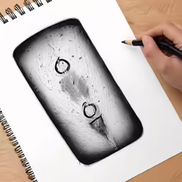 a drawing of two clocks, and one has water in it