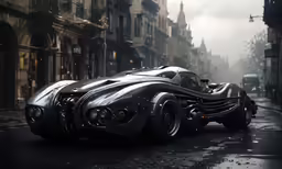 the batmobile has a very nice look in this pic