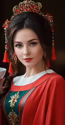 a young woman dressed in chinese costume