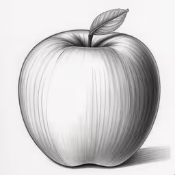 drawing an apple with graphite pencils,drawing an apple with charcoal pencil