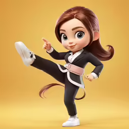 a very cute little girl with a leg brace