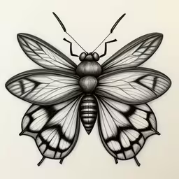 a butterfly is sitting in the air,an insect that is on top of a paper