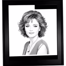 a black and white photo of a woman