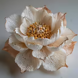 a flower that is sitting on a table