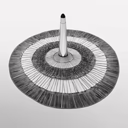 an object made out of strips and lines
